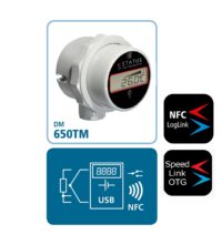 DM650TM temperature gauge with switch point