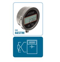 DM665TM temperature gauge for pt100 or thermocouples