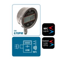 DM670PM pressure gauge with switch points